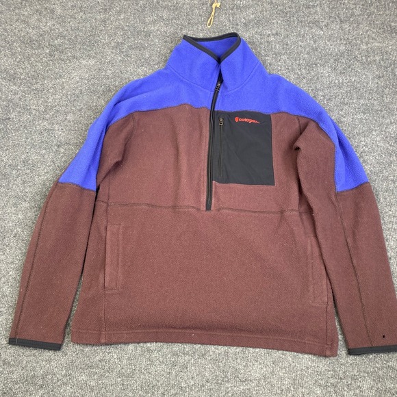 cotopaxi Tops - Cotopaxi Teca Fleece Pullover Half Zip Blue Brown Colorblock Womens XL